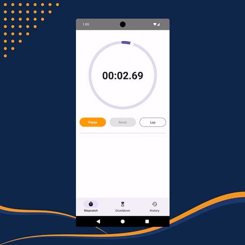 Aplikasi Stopwatch Android AAB APK Siap Publish - Custom Nama & Icon + Keystore. — gambar 2